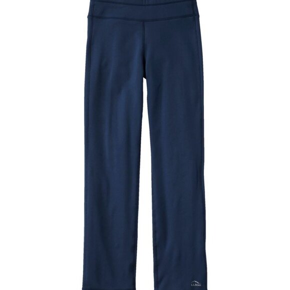NEW LL Bean Primaloft Therma-stretch Fleece Mid-Rise Straight-Leg Navy Pants XL - Picture 4 of 16